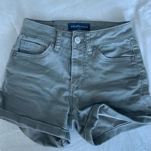 NEW!! Aeropostale stretchy army green midi shorts